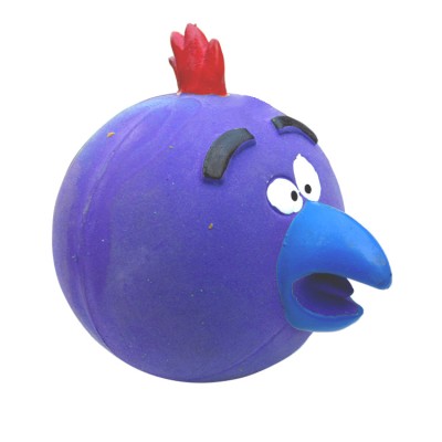 Supper Angry Bird Latex Toy Purple